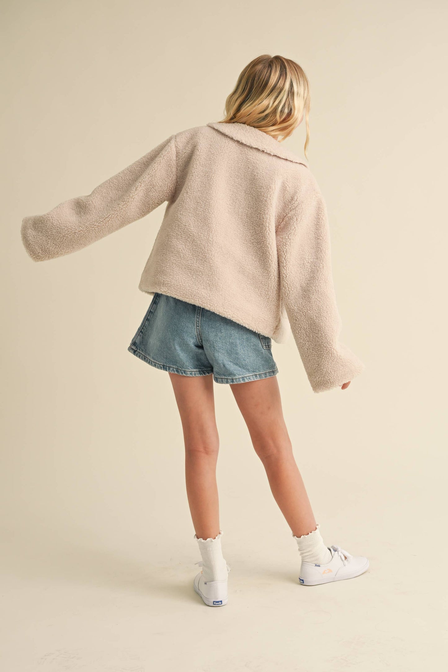 TWEEN KIDS GIRLS PETER PAN COLLAR JACKET (7-14)