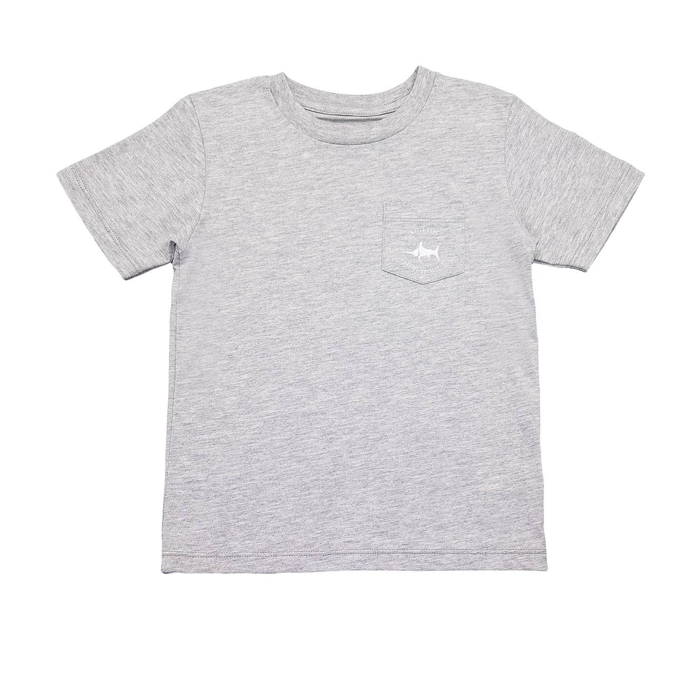 Boys Sailfish SS Graphic Tee- Grey Heather
