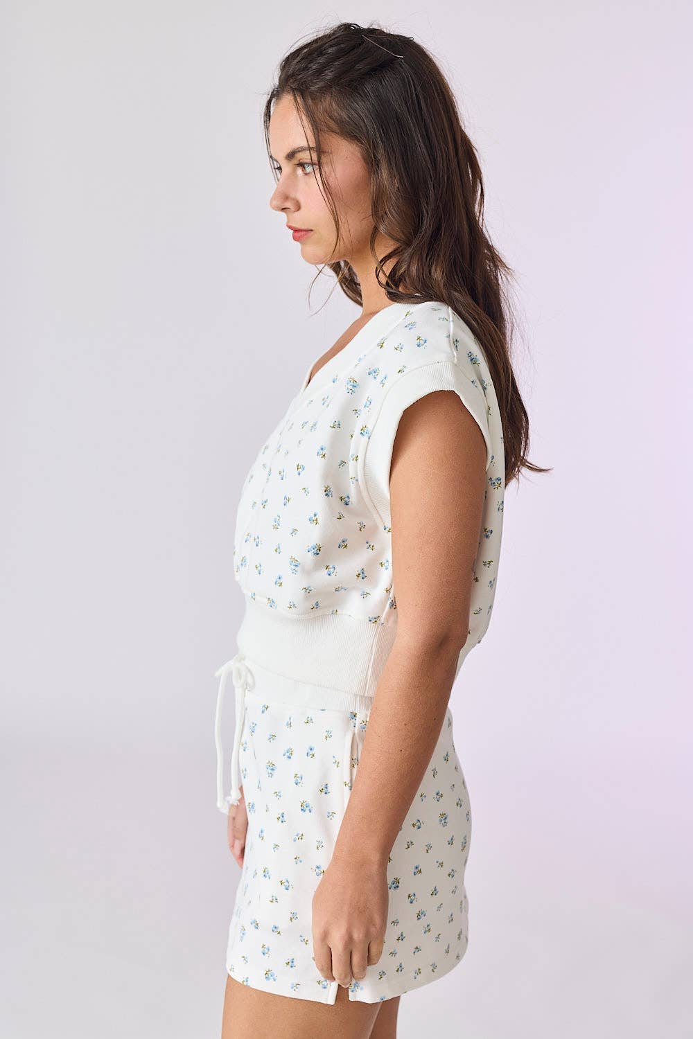 Floral Print Knit Set