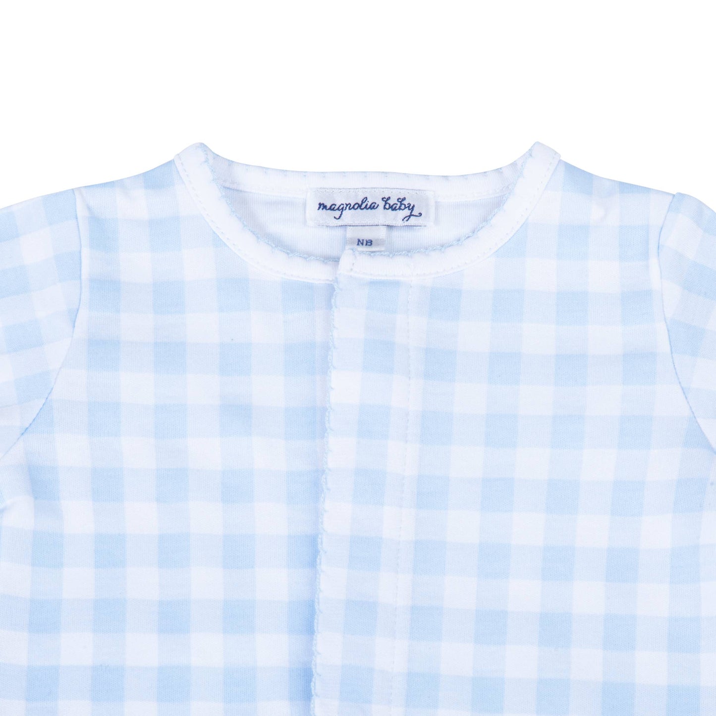 Baby Checks Footie - Blue