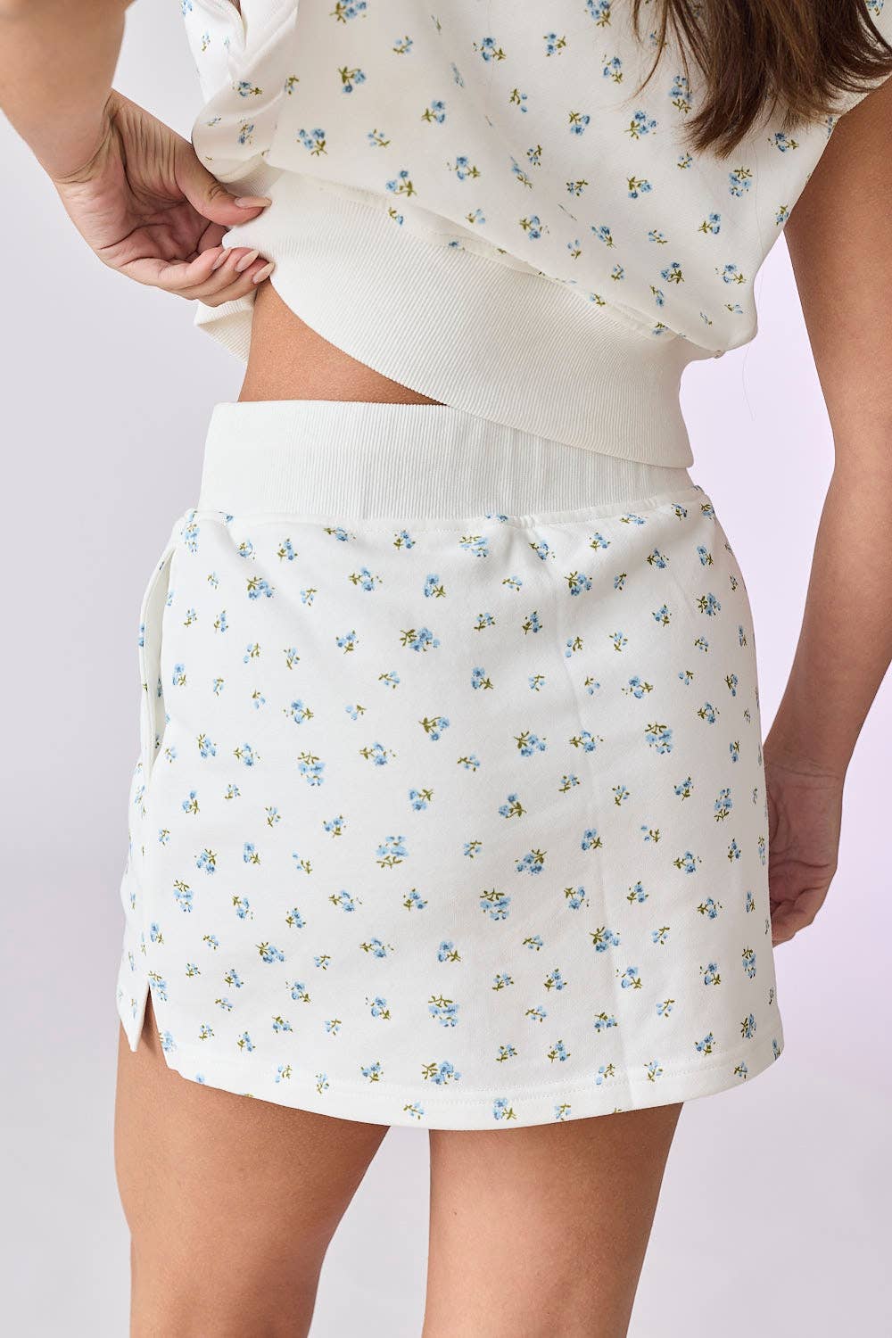Floral Print Knit Set