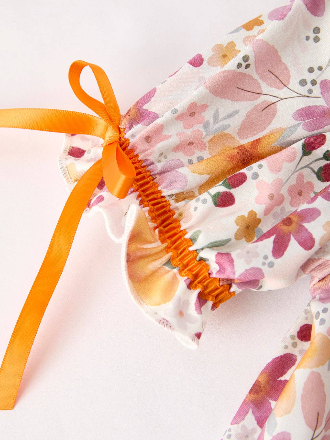 Halloween & Thanksgiving Pumpkin Embroidery Smack Floral Baby Girl Dress