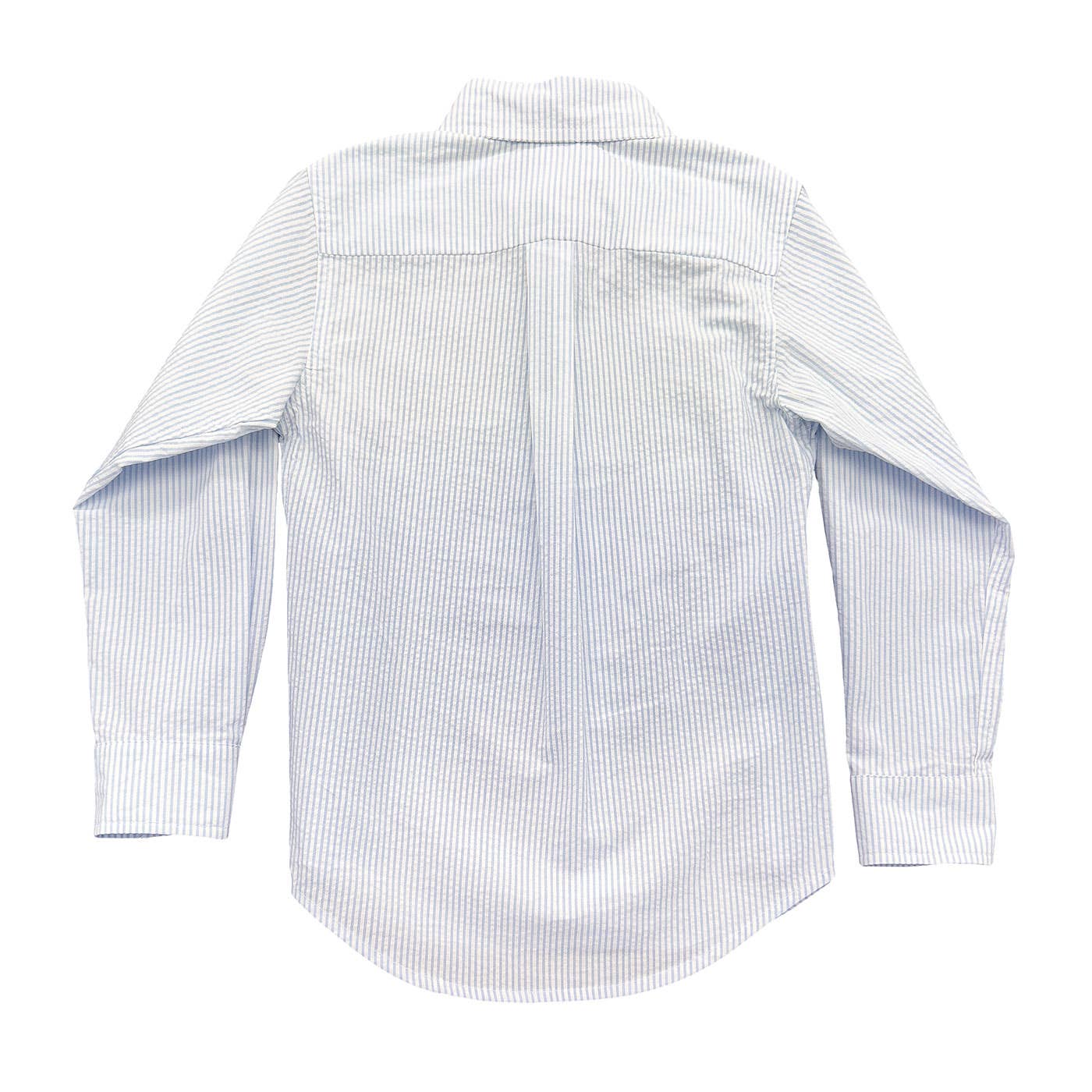 Carter Oxford Button Down- Light Blue Seersucker