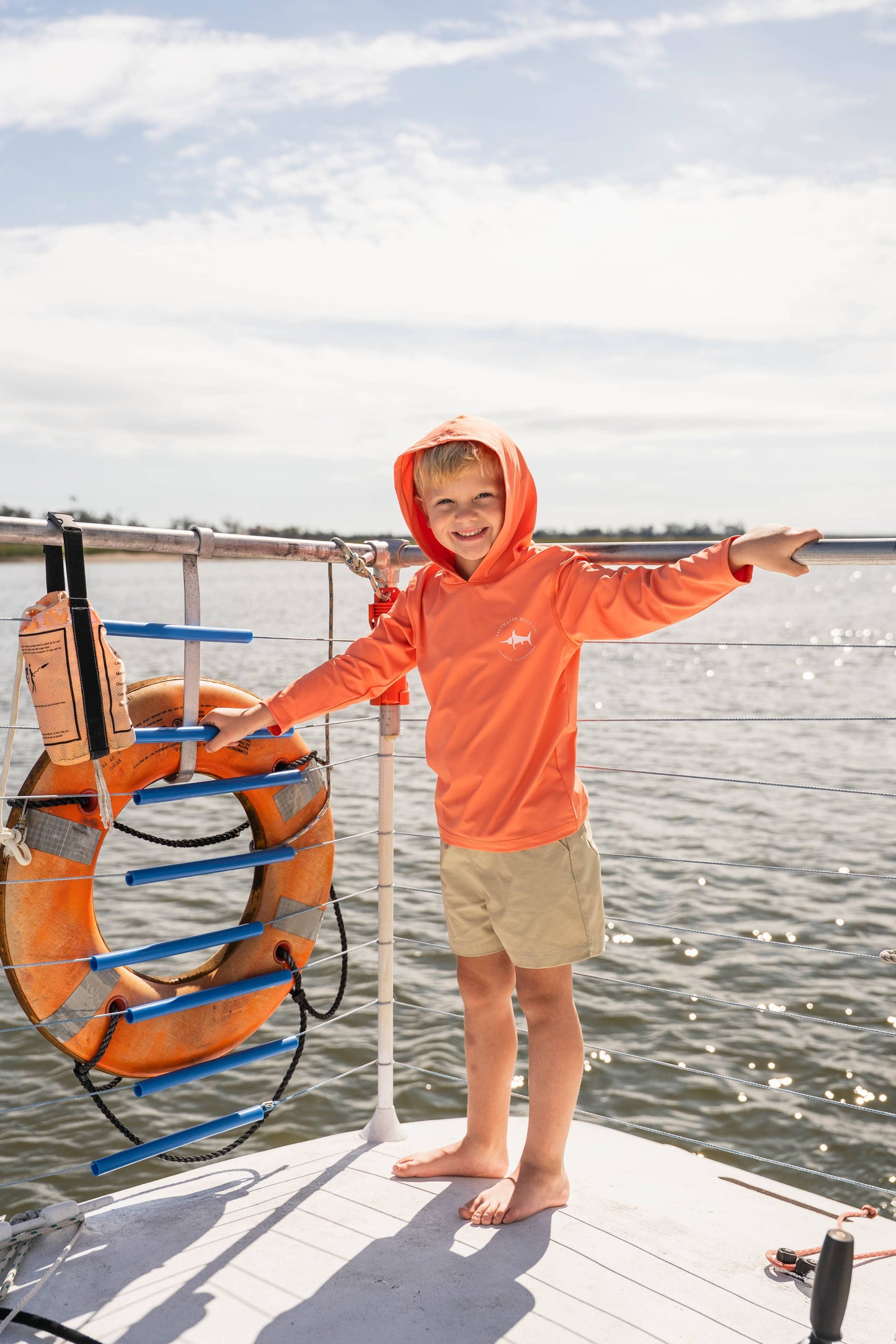 Performance Hoodie Orange Tuna