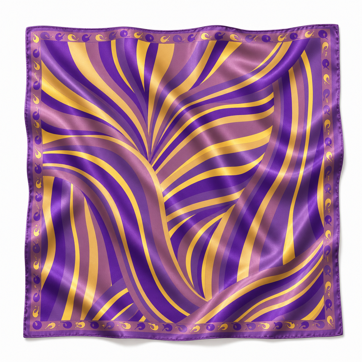 32" Purple & Gold Gameday Bandana Scarf (4 PRINTS)