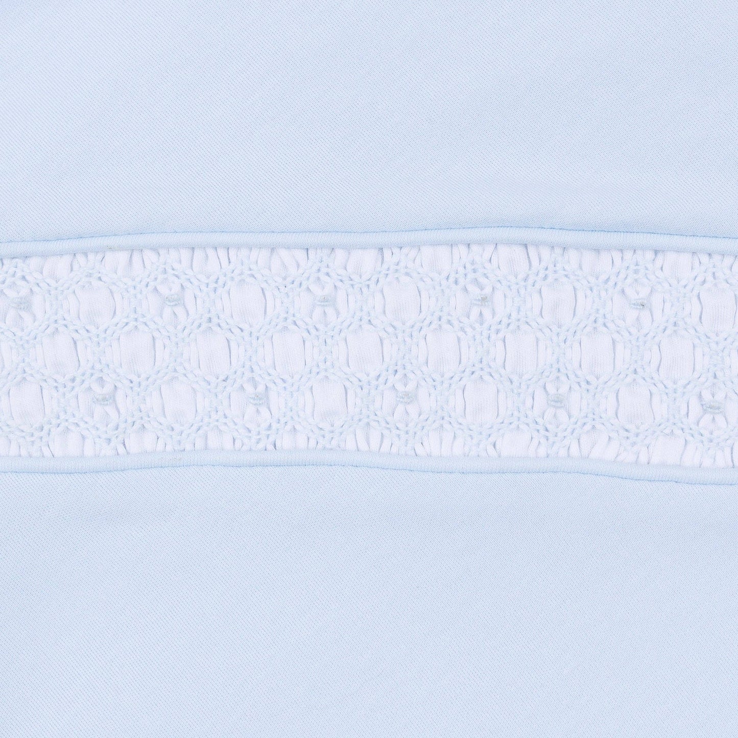 Walker's Classics Smocked Long Sleeve Bubble - Light Blue