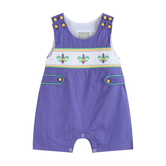 Purple Mardi Gras Smocked JonJons
