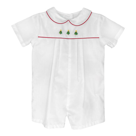 Christmas Embroidered Romper