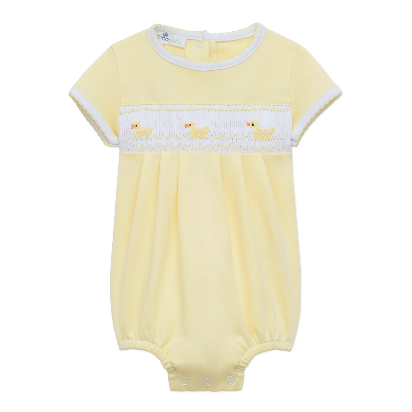 Little Ducklings Classics Smocked Bubble - Yellow