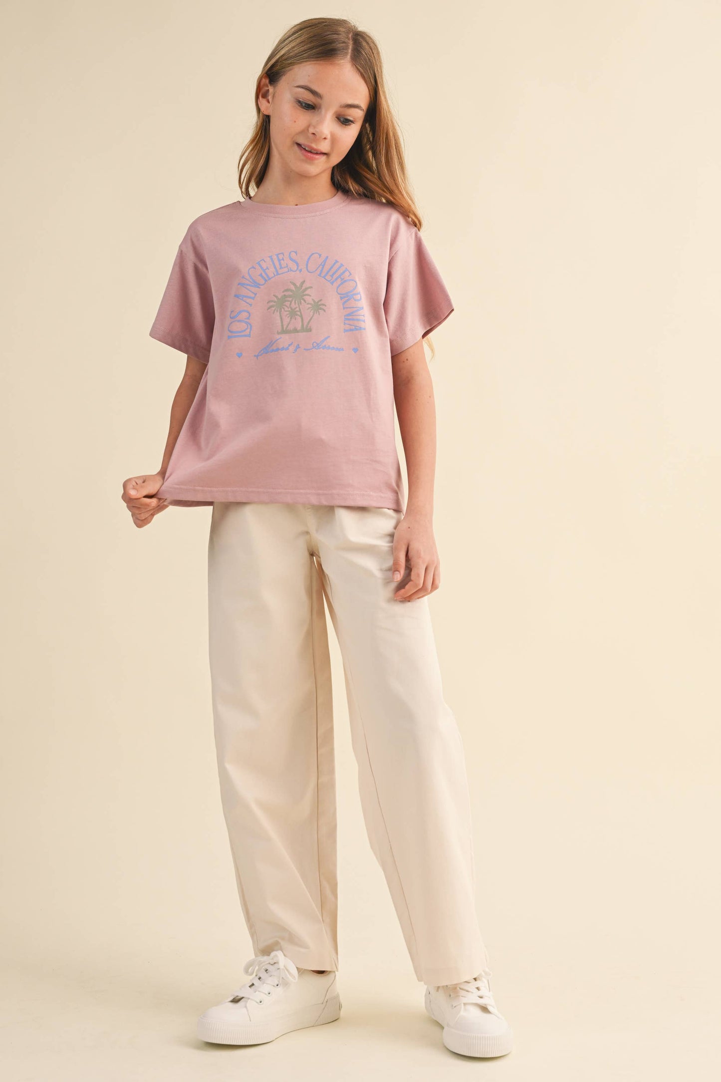 TWEEN KIDS GIRLS WIDE LEG PULL ON PANTS (7-14)