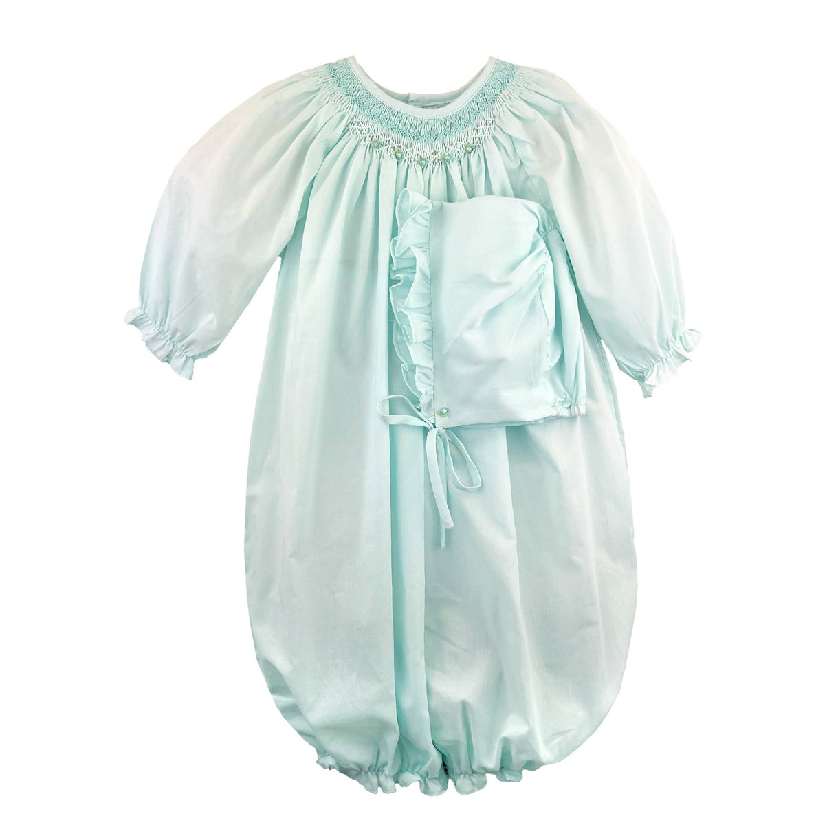 Bishop Smocked Heirloom Bag & Hat