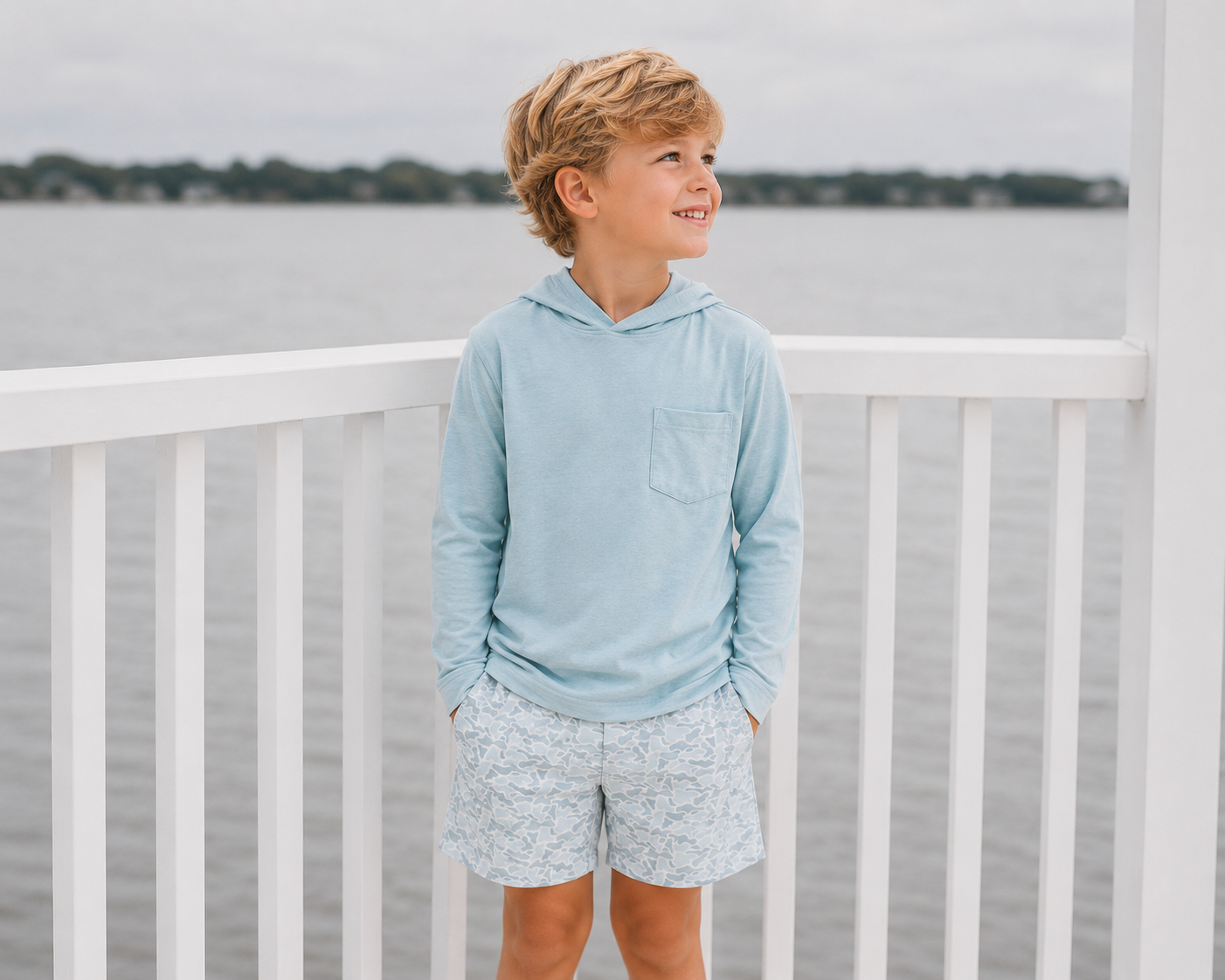 Kids Polar Camo Freeballers - Sport Shorts