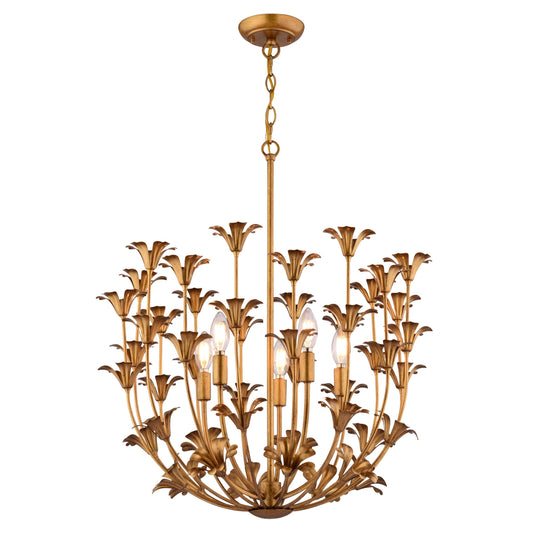 Gold Chic Pendant Light, Kitchen Island, 23.5 in
