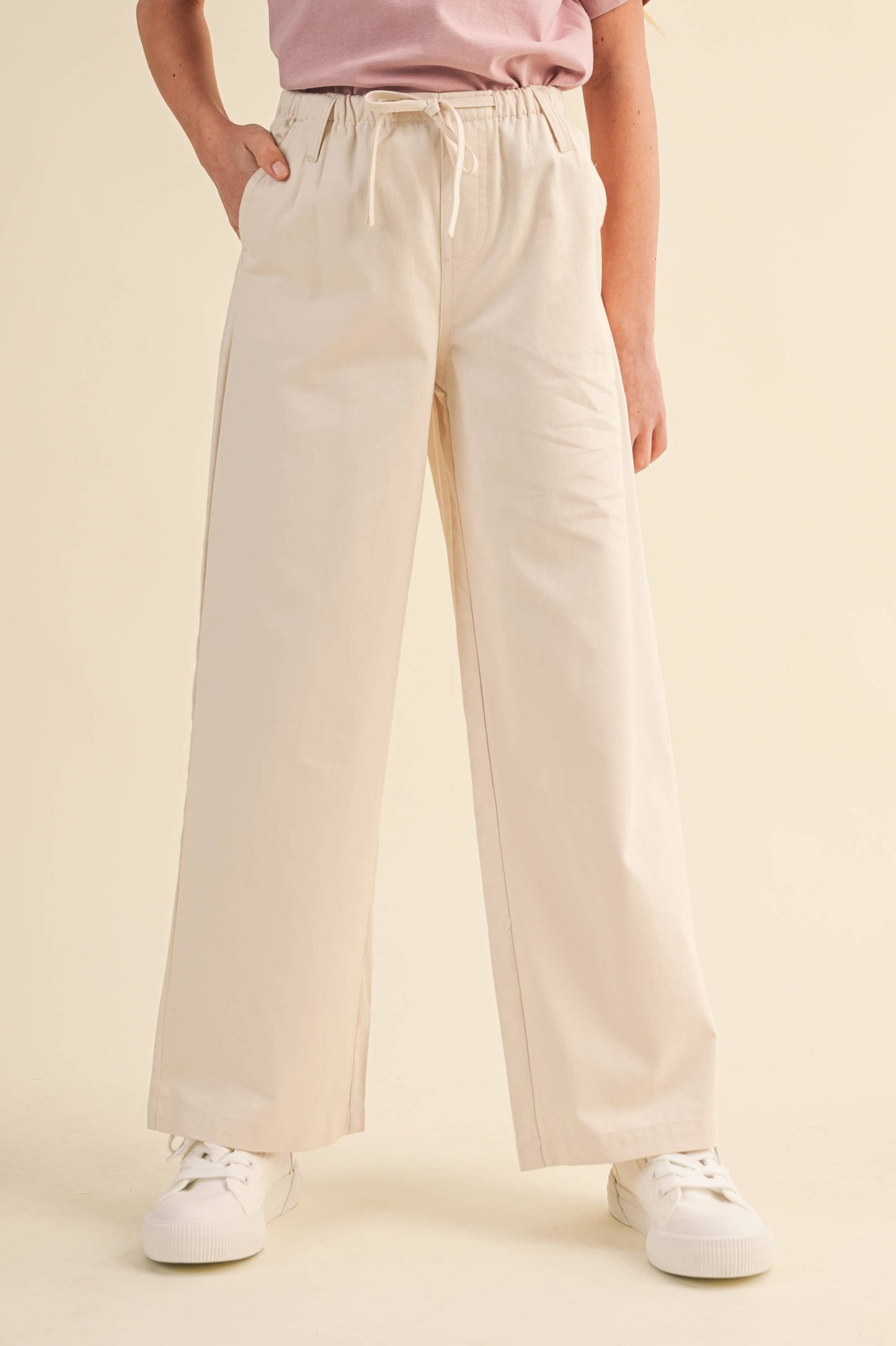 TWEEN KIDS GIRLS WIDE LEG PULL ON PANTS (7-14)