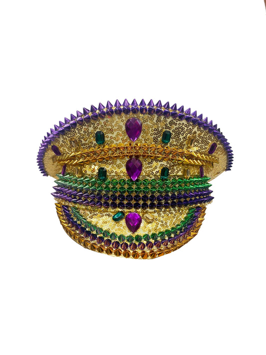 Conductor Hat - Purple, Green, Gold