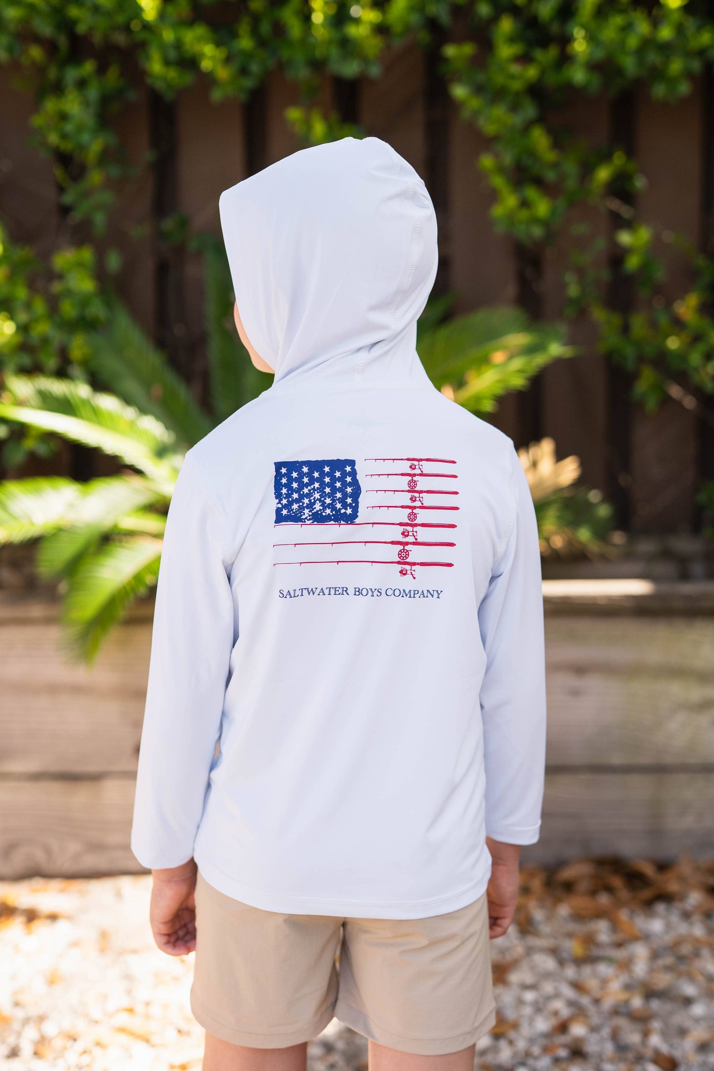 Performance Hoodie White Flag