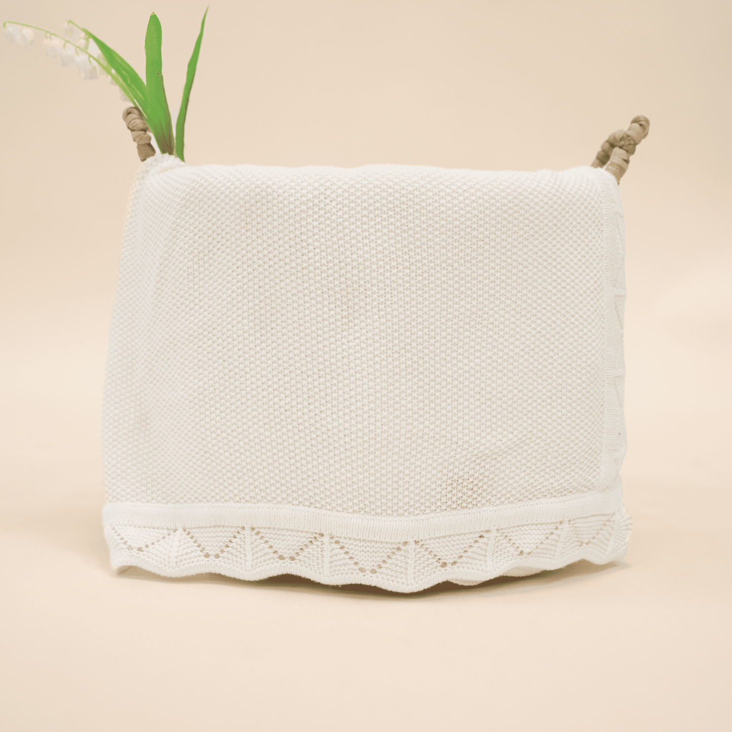 Heirloom Lacing Baby Blanket - 100% Cotton