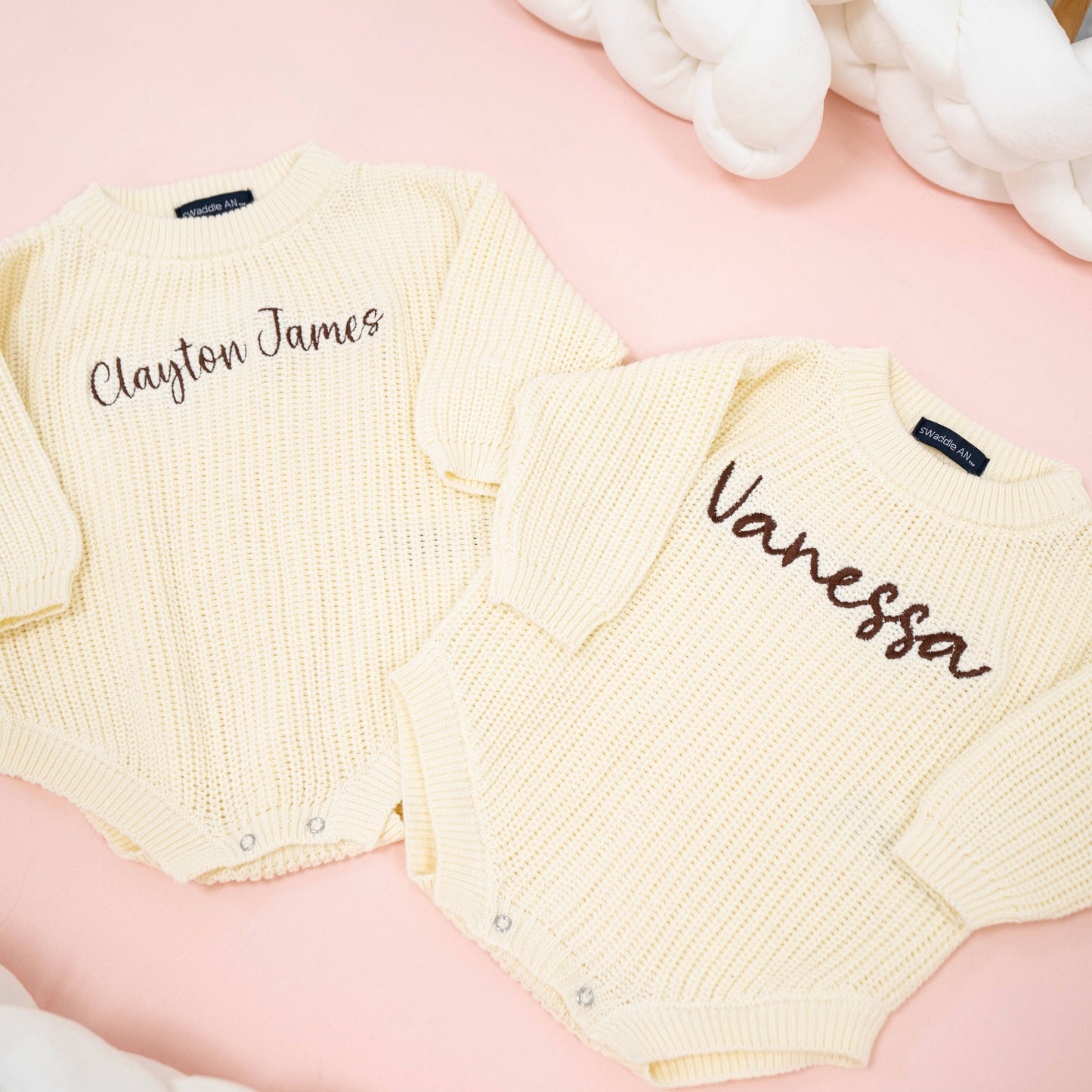 100% Cotton Baby Knit Romper