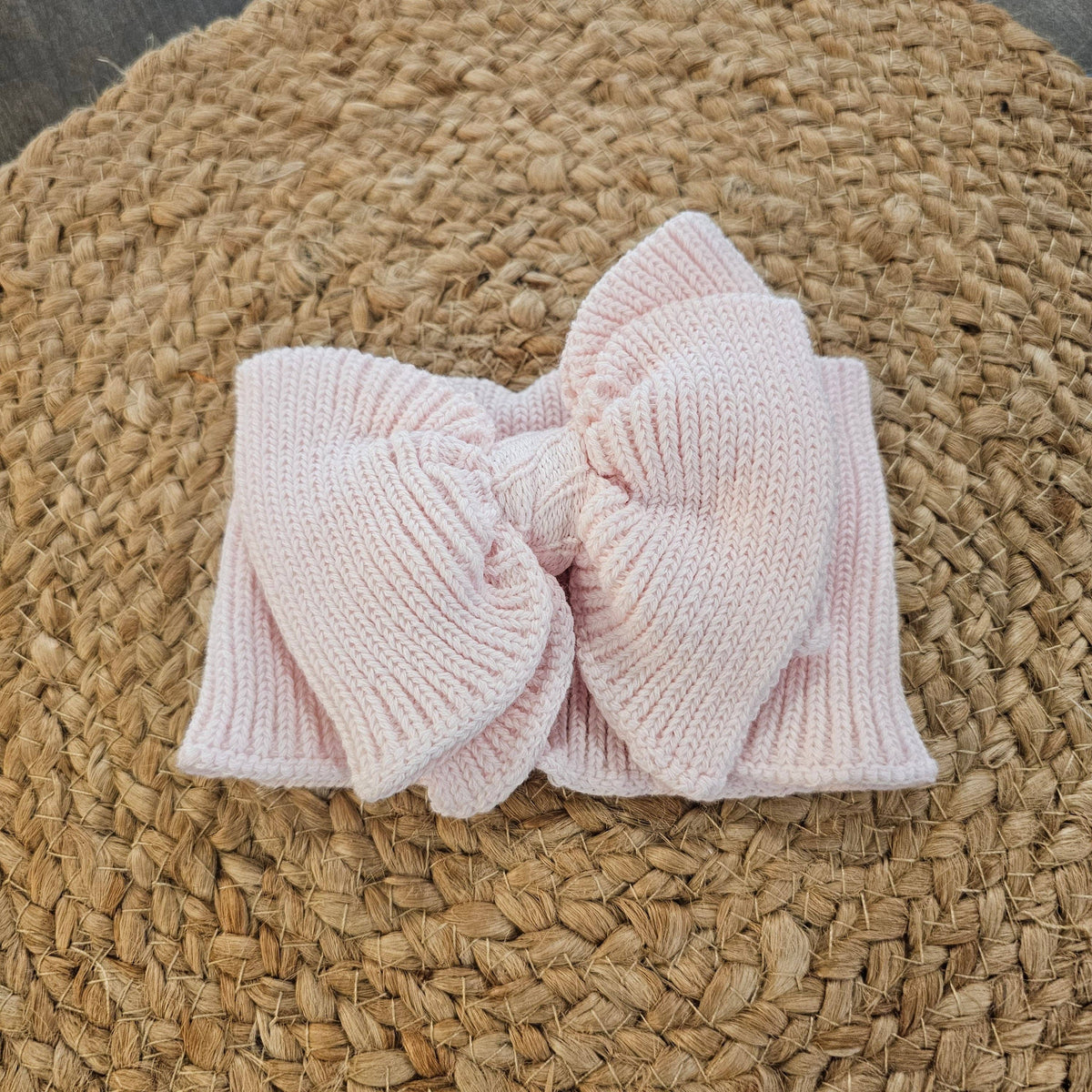 Oversized Knit Baby Bows