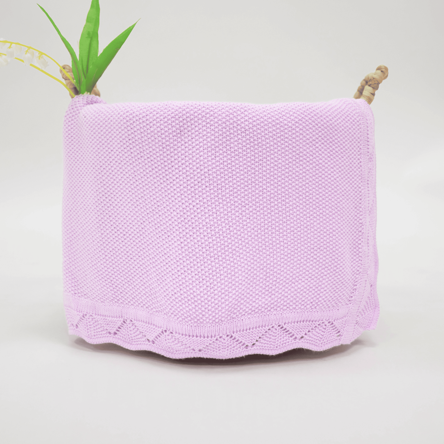 Heirloom Lacing Baby Blanket - 100% Cotton