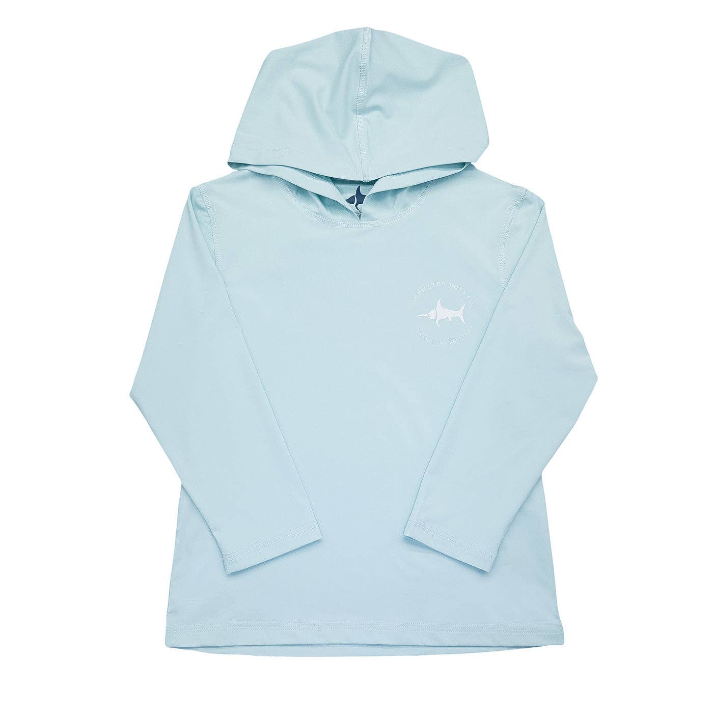 Performance Hoodie Light Aqua Blue Wahoo