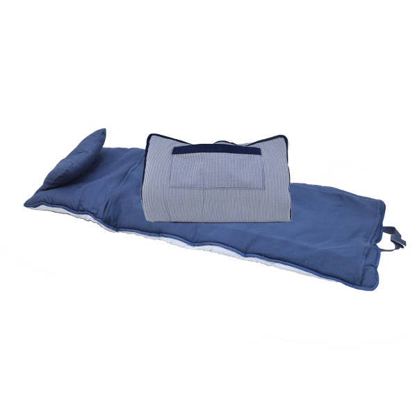 All Navy Seersucker Nap Roll | Mint