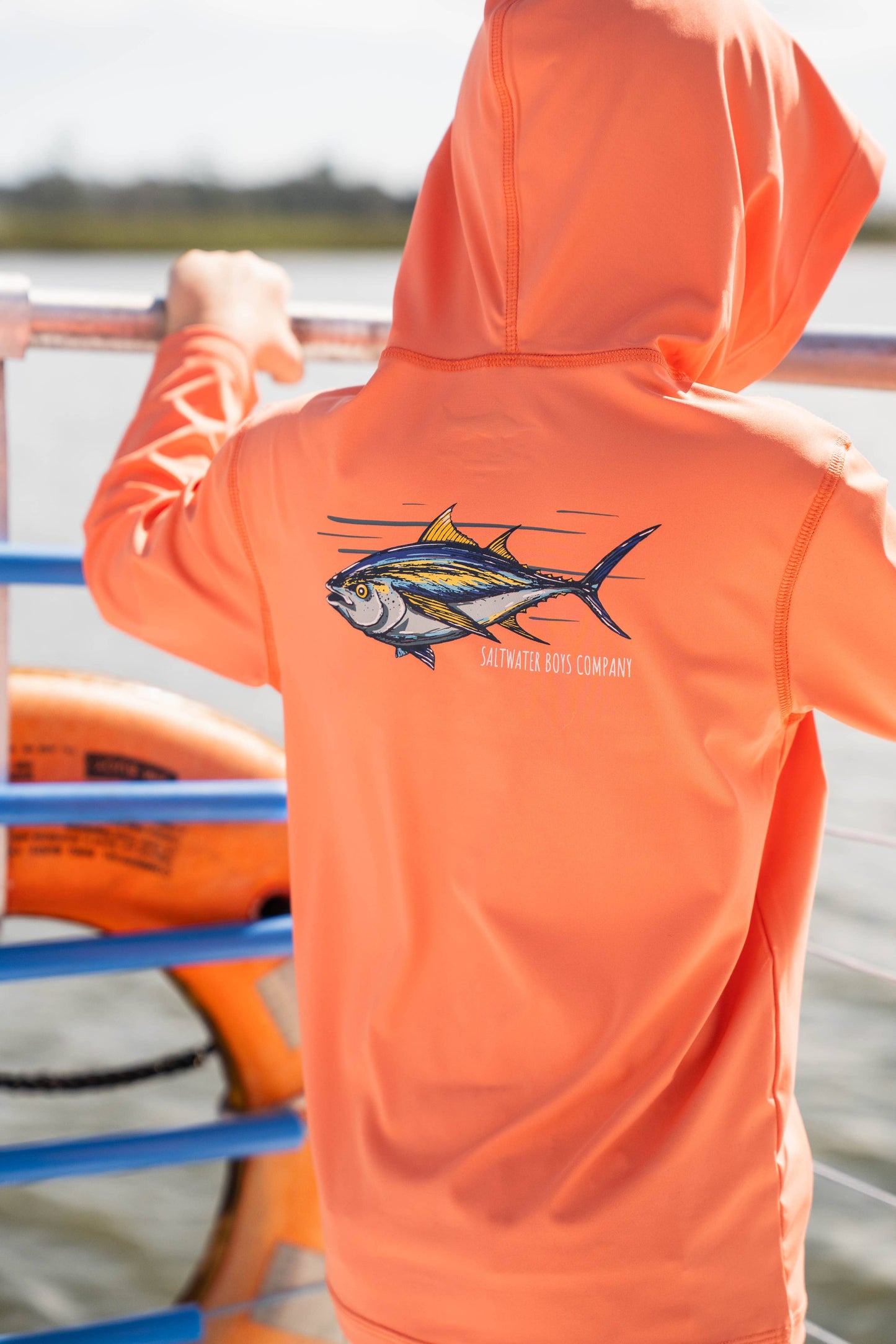 Performance Hoodie Orange Tuna