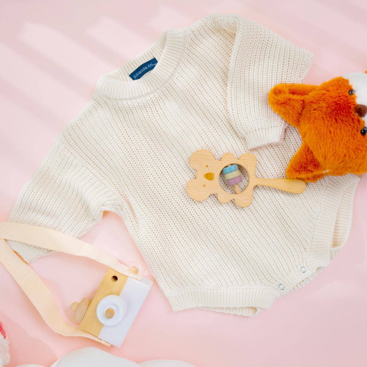 100% Cotton Baby Knit Romper