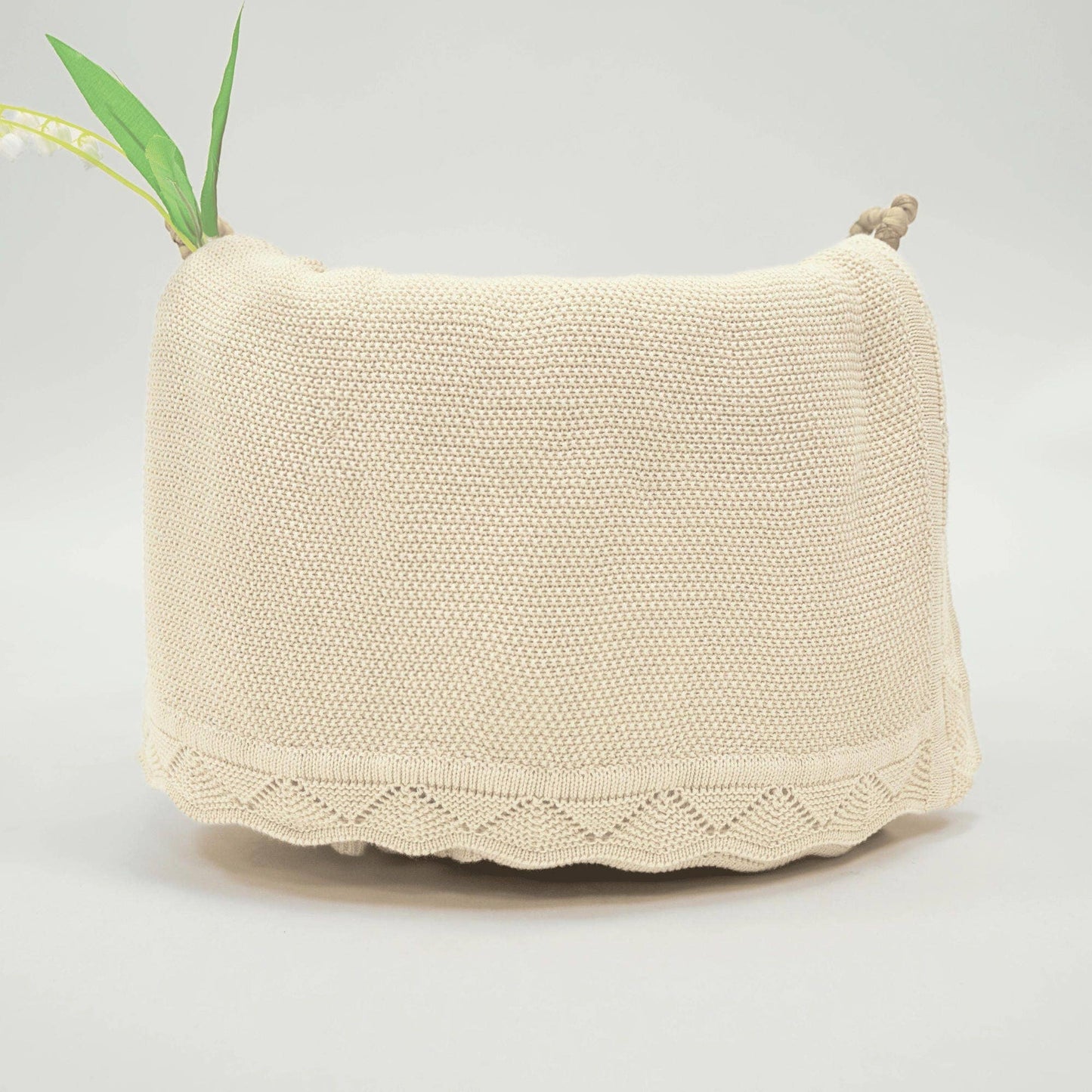Heirloom Lacing Baby Blanket - 100% Cotton