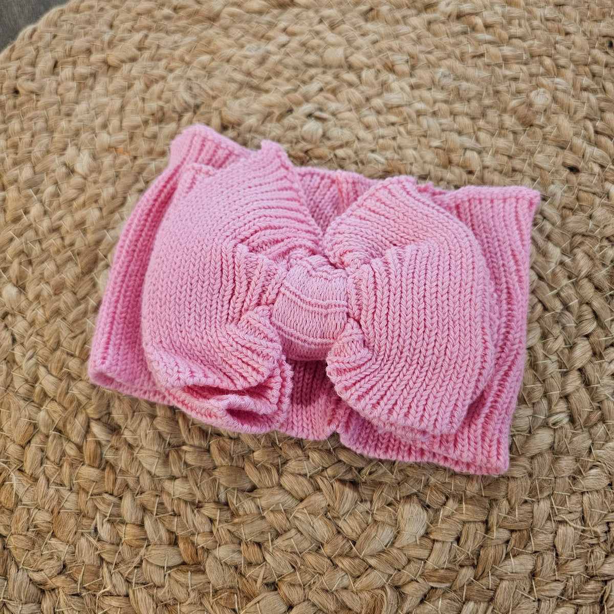Oversized Knit Baby Bows