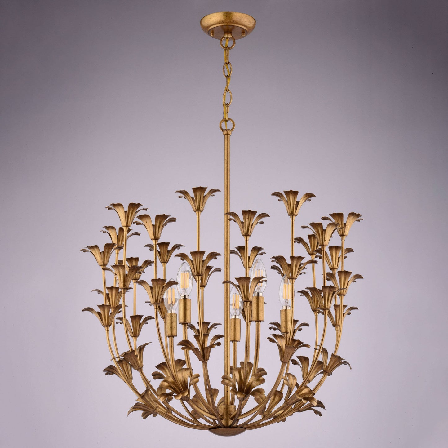 Gold Chic Pendant Light, Kitchen Island, 23.5 in