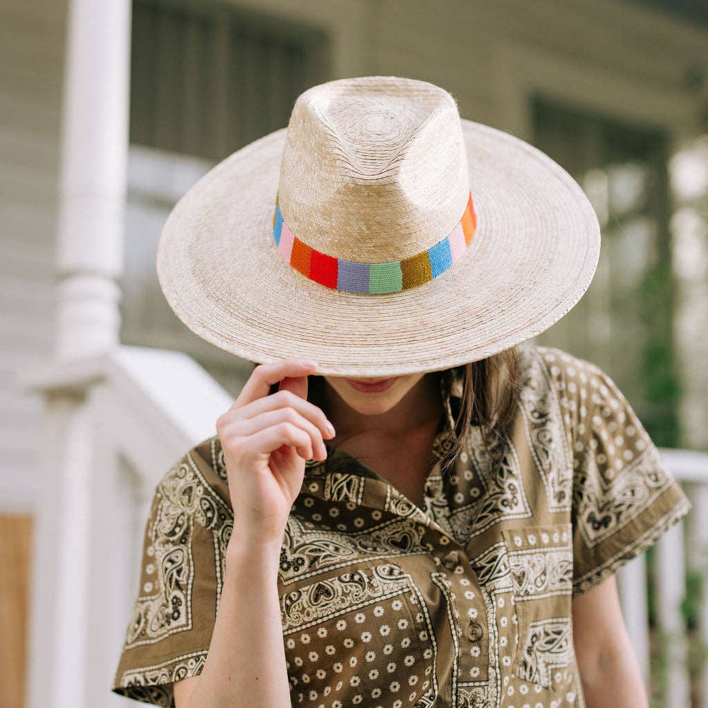 Confetti Stripe Palm Hat