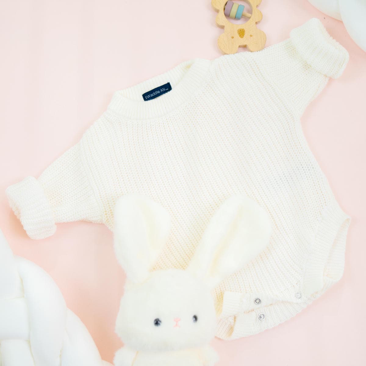 100% Cotton Baby Knit Romper