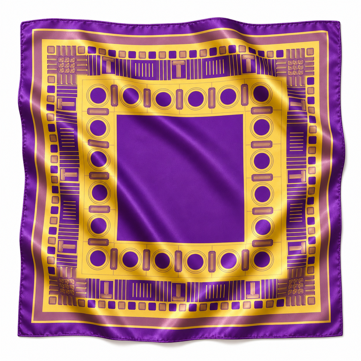 32" Purple & Gold Gameday Bandana Scarf (4 PRINTS)