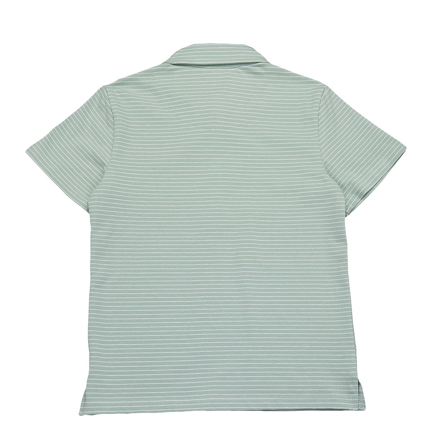 Banks Boys SS Polo Seafoam/White Stripe 