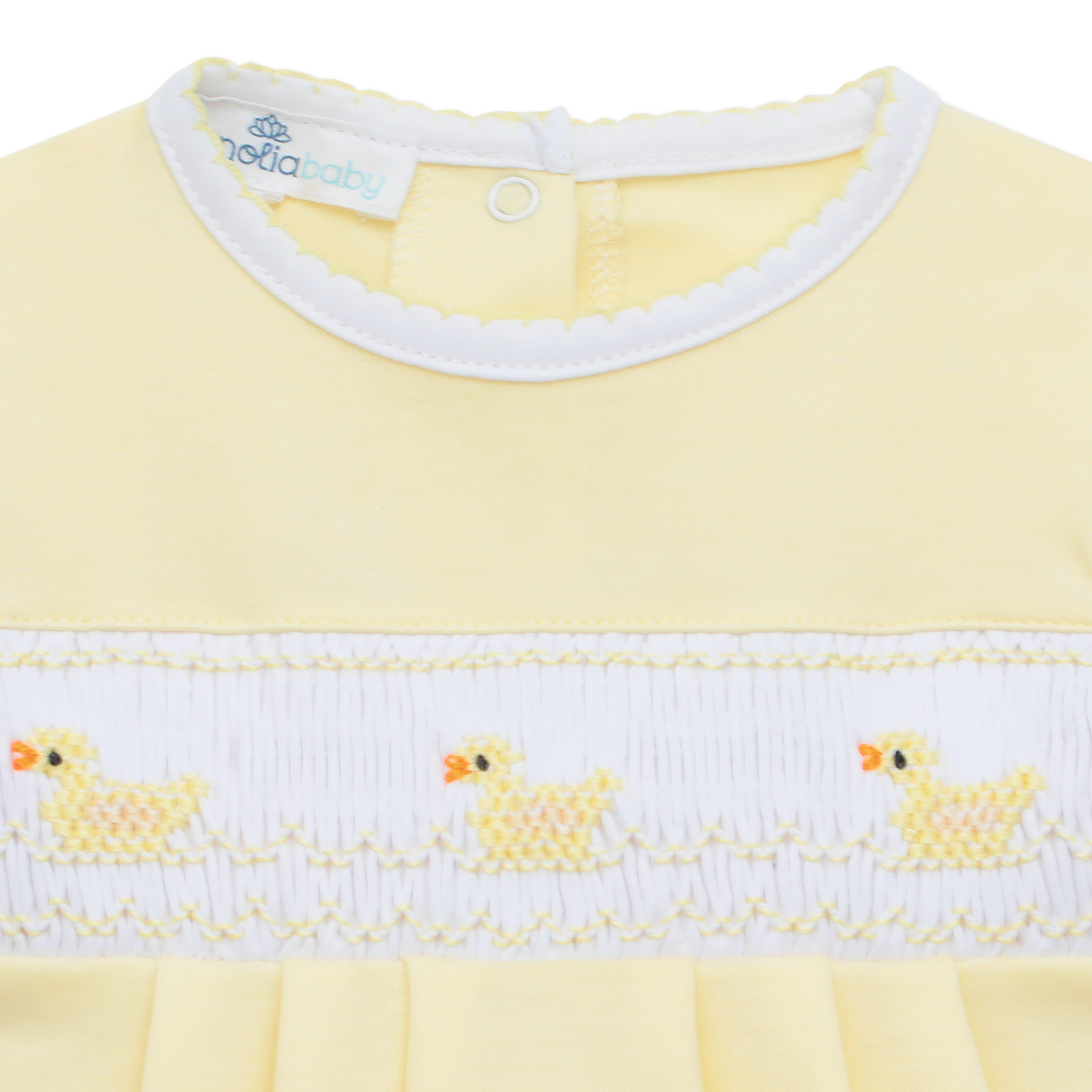 Little Ducklings Classics Smocked Bubble - Yellow