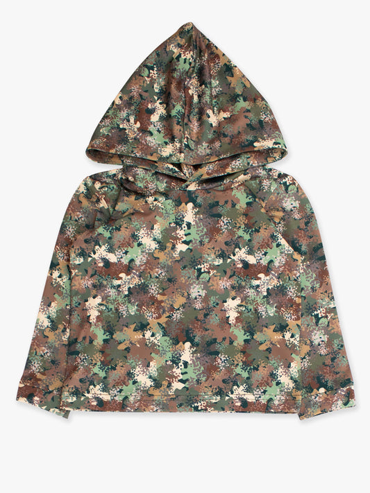 Boys Classic Camo Performance Hooded Shirt