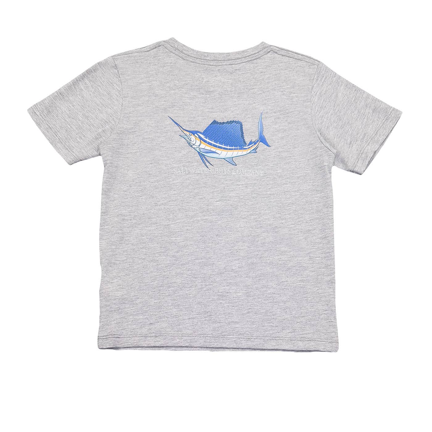 Boys Sailfish SS Graphic Tee- Grey Heather