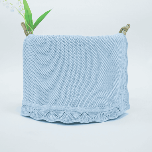 Heirloom Lacing Baby Blanket - 100% Cotton