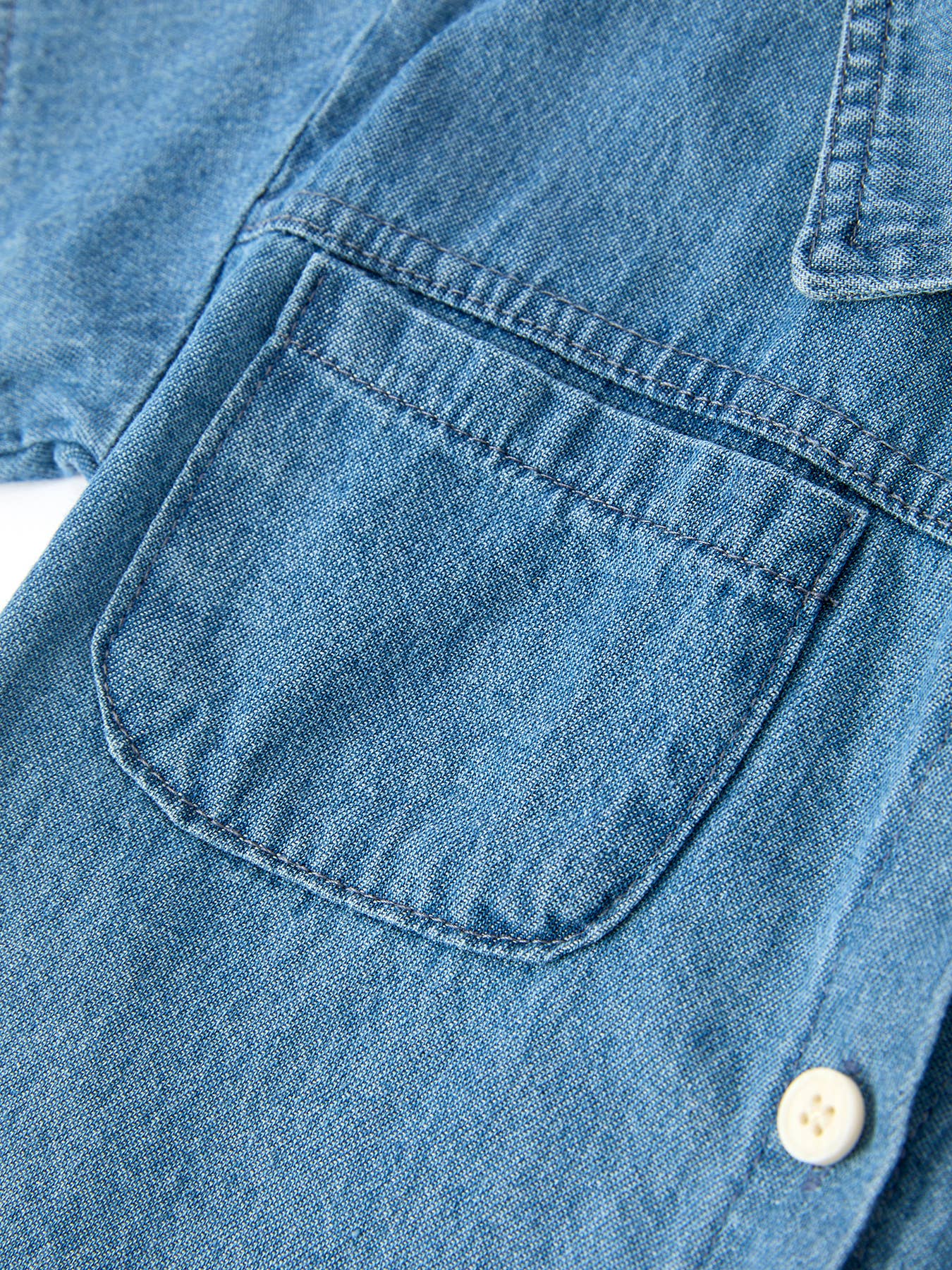 Baby Denim Shirt & Shorts Summer Set