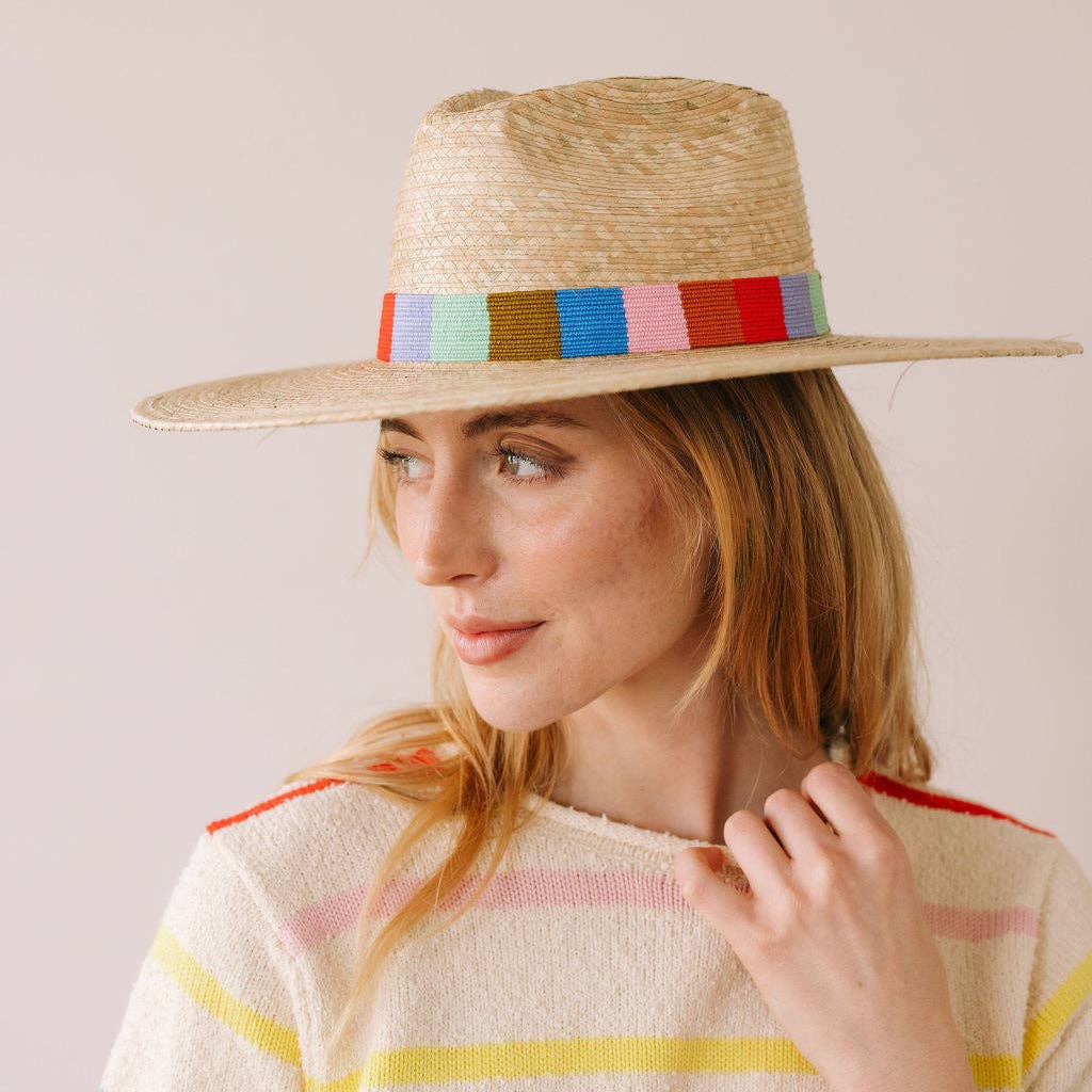 Confetti Stripe Palm Hat