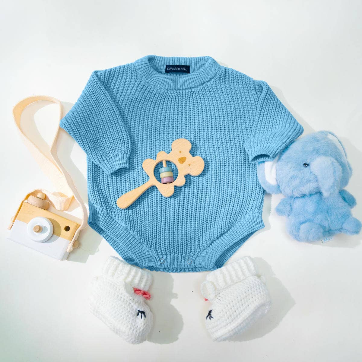 100% Cotton Baby Knit Romper