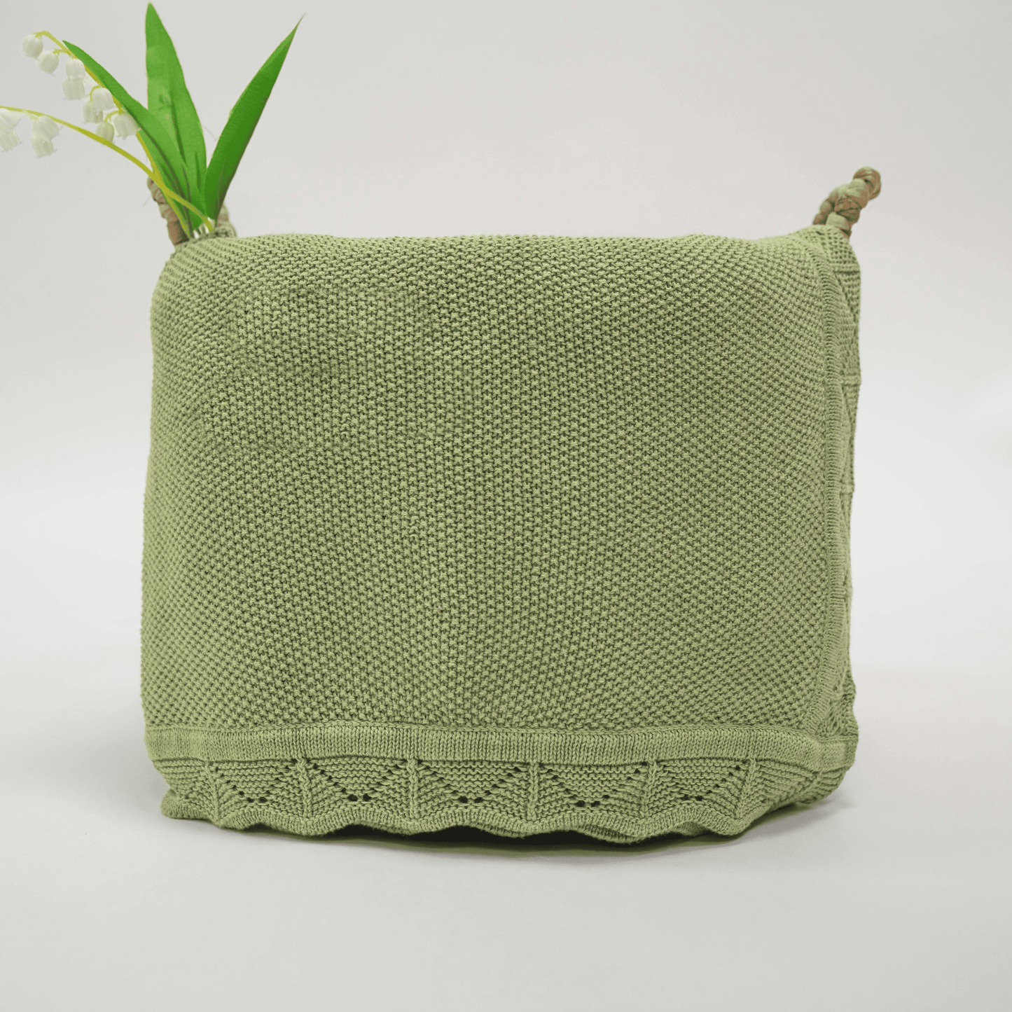 Heirloom Lacing Baby Blanket - 100% Cotton